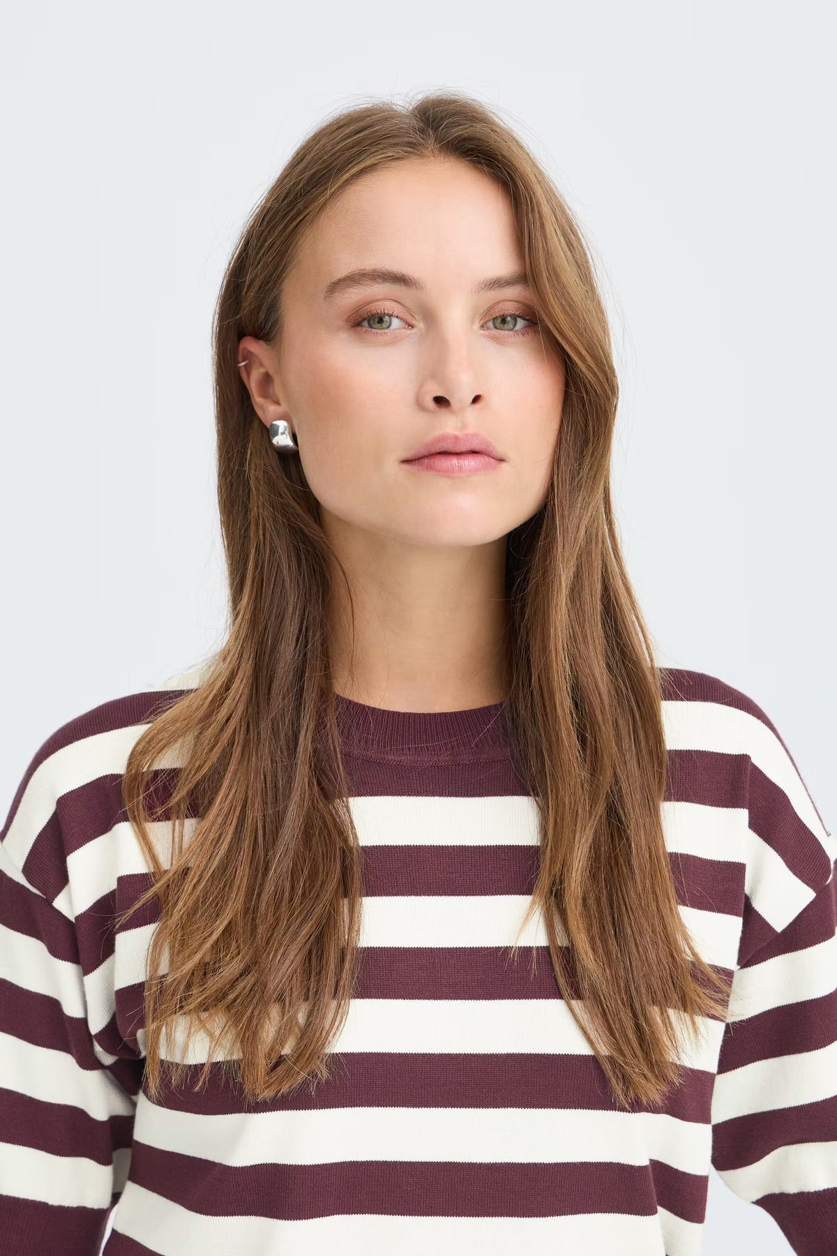 Jersey de punto fino LINNA rayas