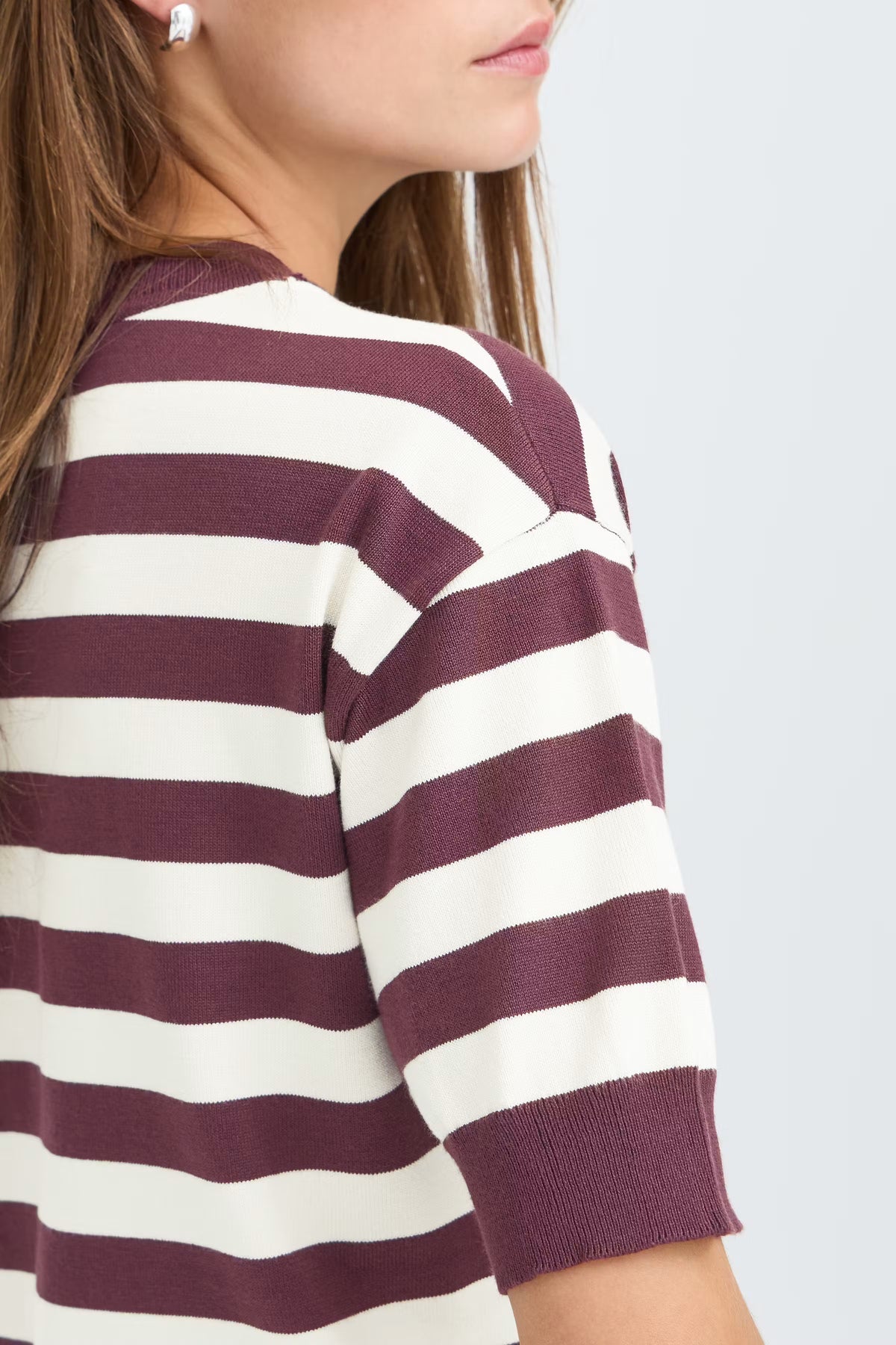 Jersey de punto fino LINNA rayas