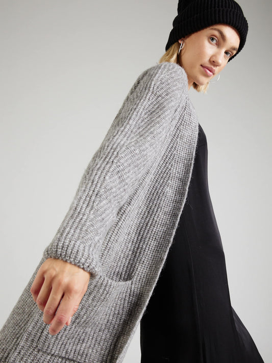 Chaqueta de lana ZINDI gris jaspeado