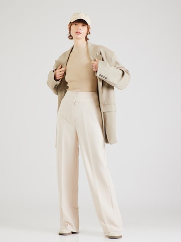 Jersey de canalé beige BEA