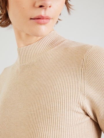 Jersey de canalé beige BEA
