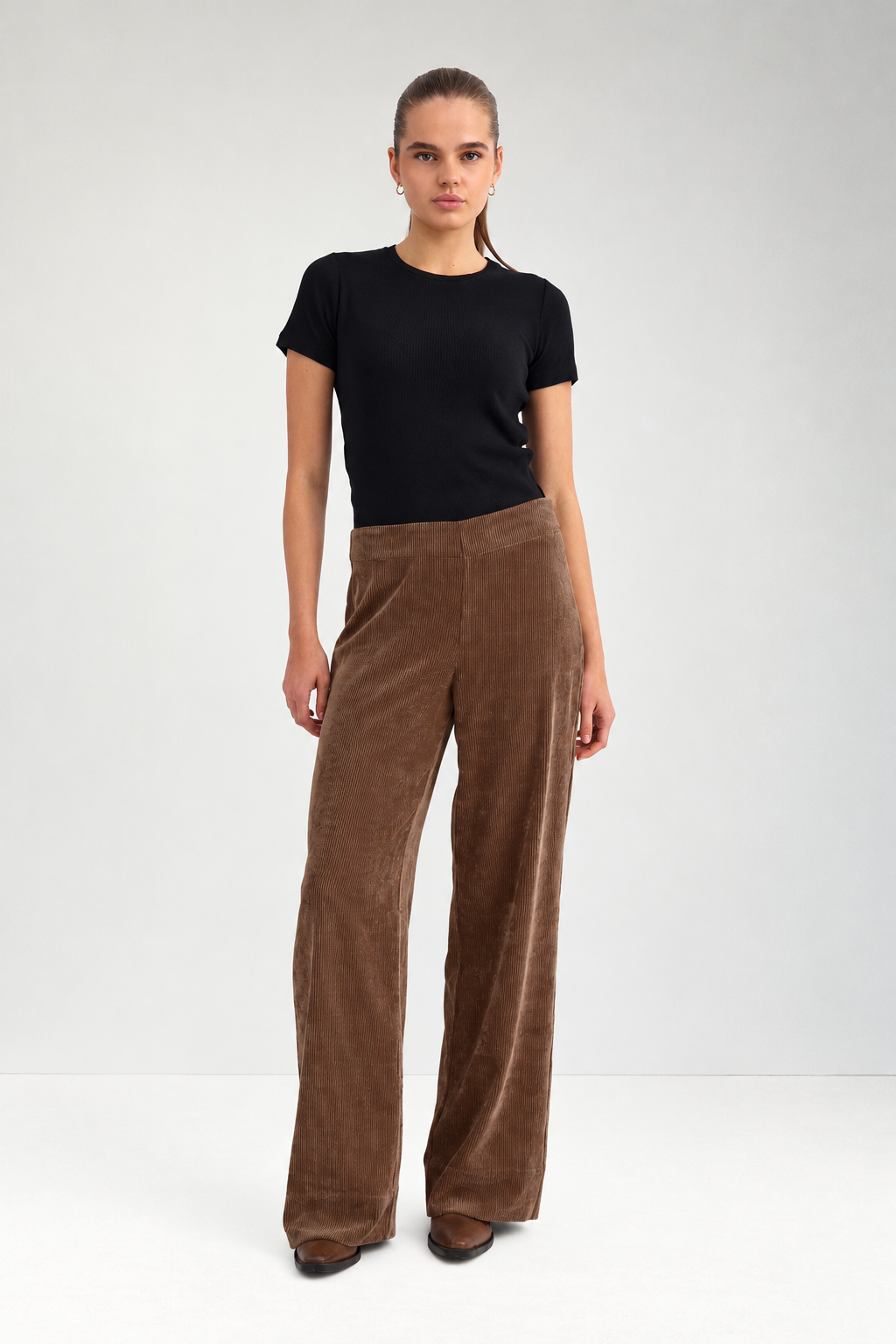 Pantalón de pana marrón CELISE