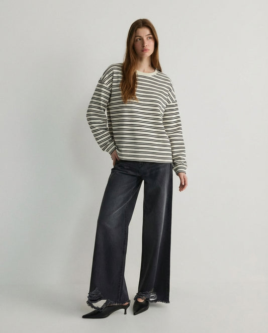 Sudadera oversize de rayas MAGGIE