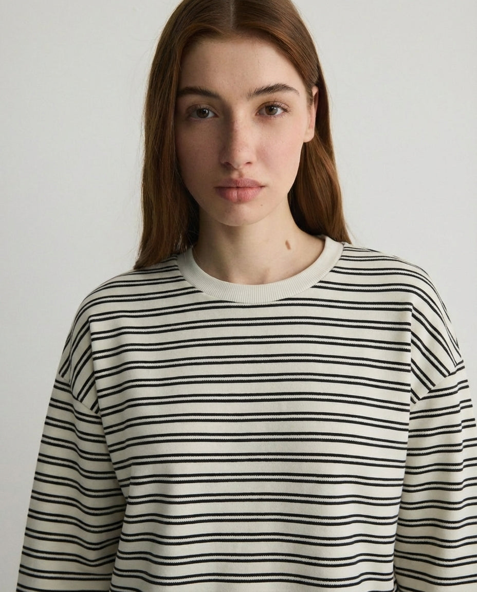 Sudadera oversize de rayas MAGGIE