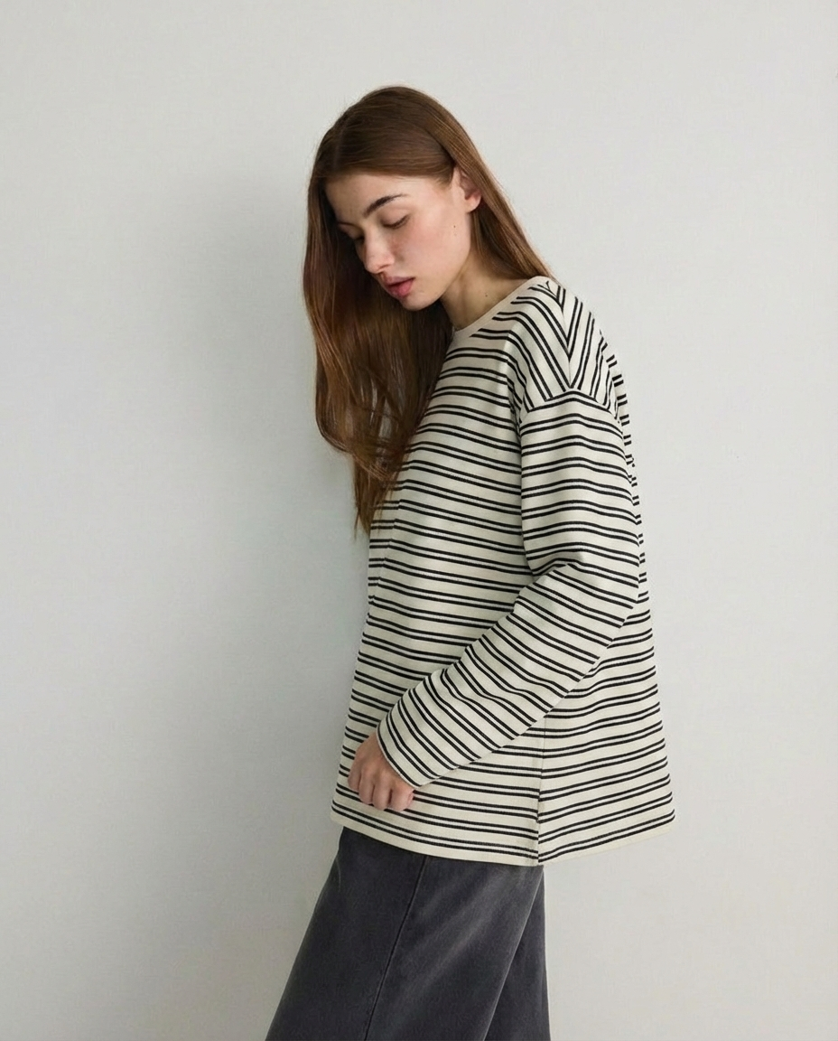 Sudadera oversize de rayas MAGGIE