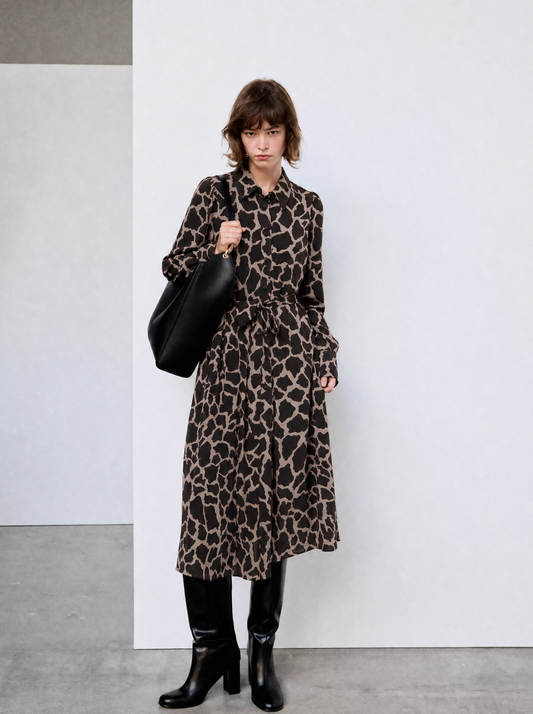 Vestido camisero animal print GIRAFFE