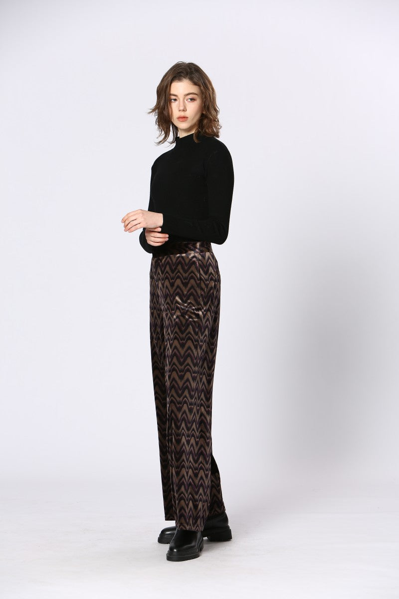 Pantalón de terciopelo zigzag BAREA