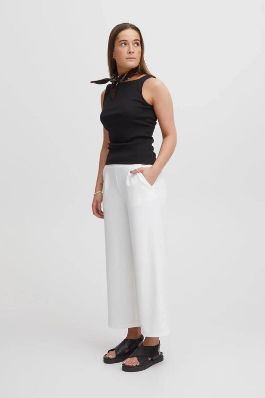 Pantalón cropped LINDA blanco