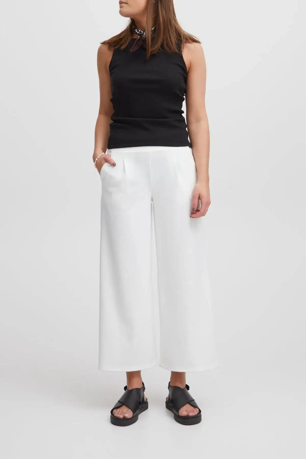 Pantalón cropped LINDA blanco