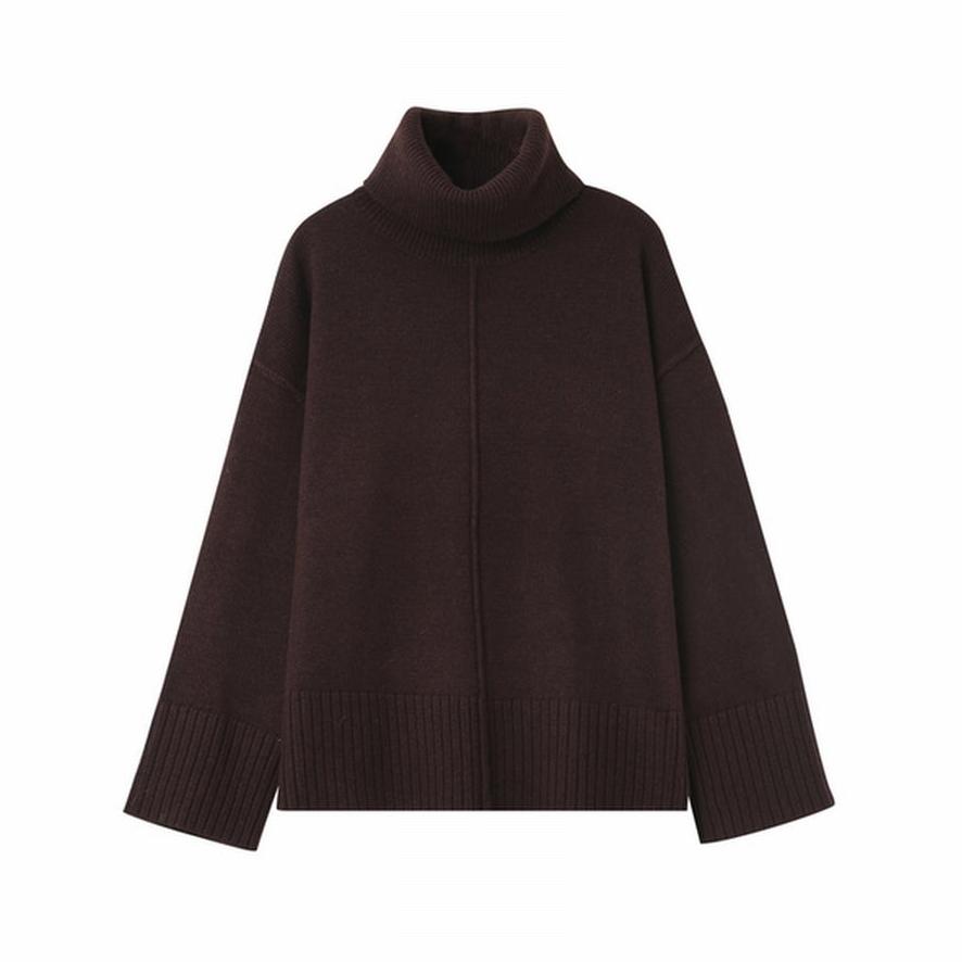 Jersey cuello alto CHOCOLATE