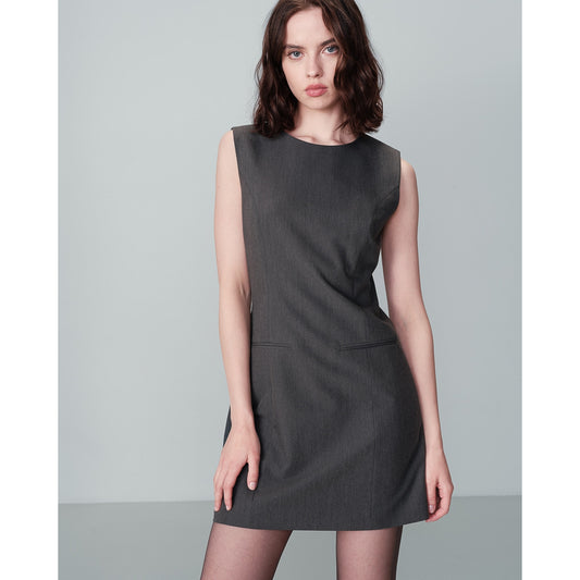 Vestido corto gris CLASSIC