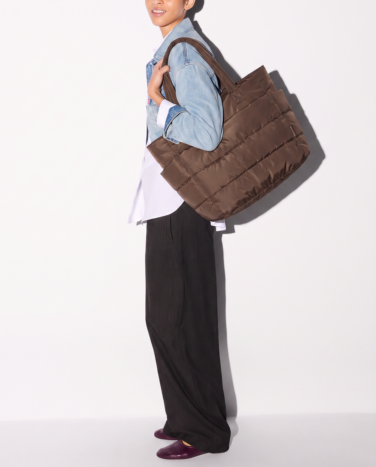 Bolso acolchado PUFFIE LUMARA BAGS chocolate