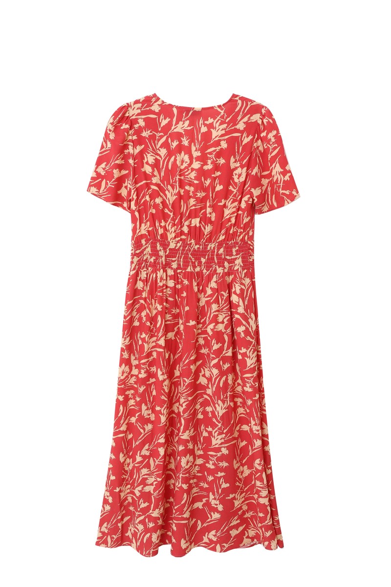 Vestido largo estampado floral POMEROL