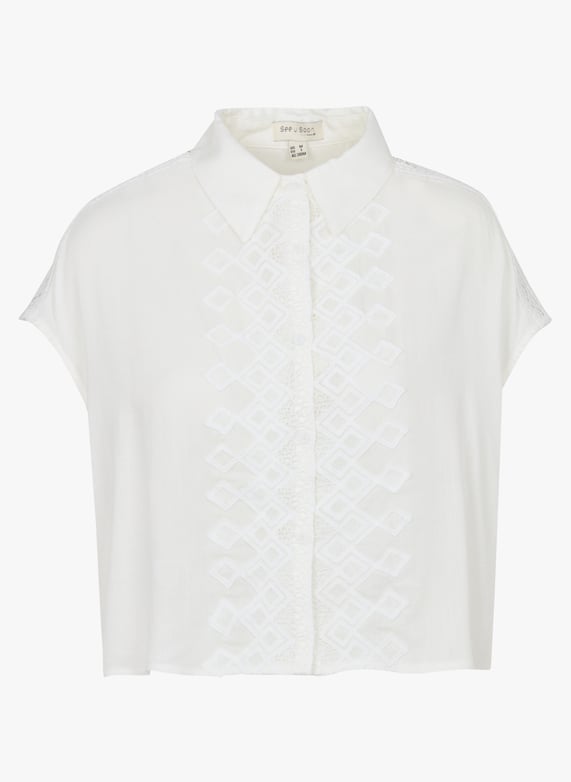 Camisa con bordados DELTA