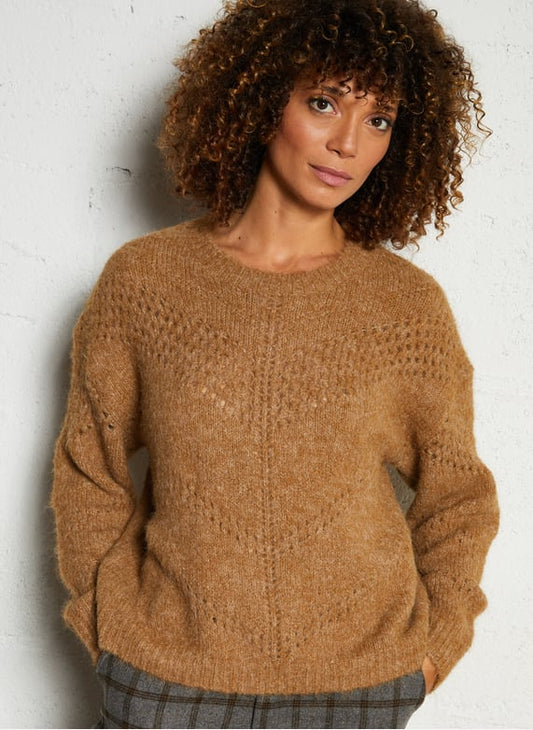 Jersey calado marrón VIRI