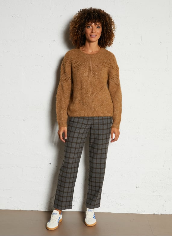 Jersey calado marrón VIRI