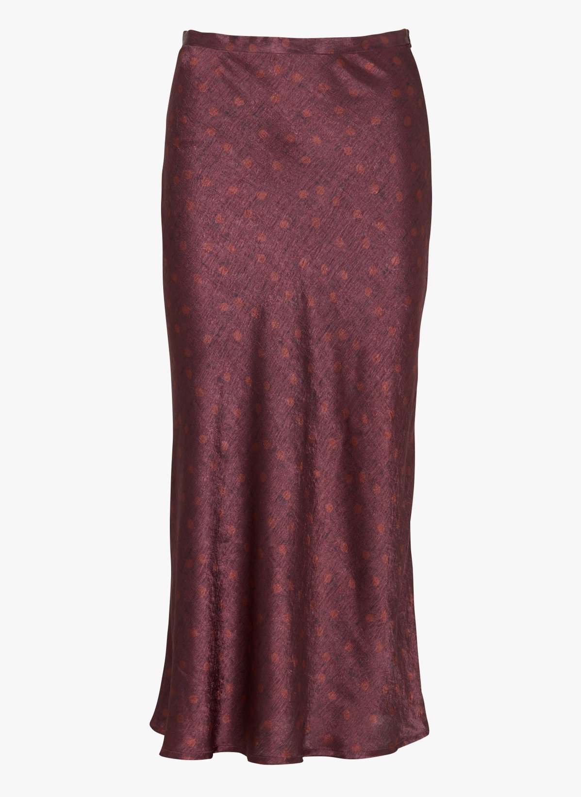Falda midi fluida AURORA vino
