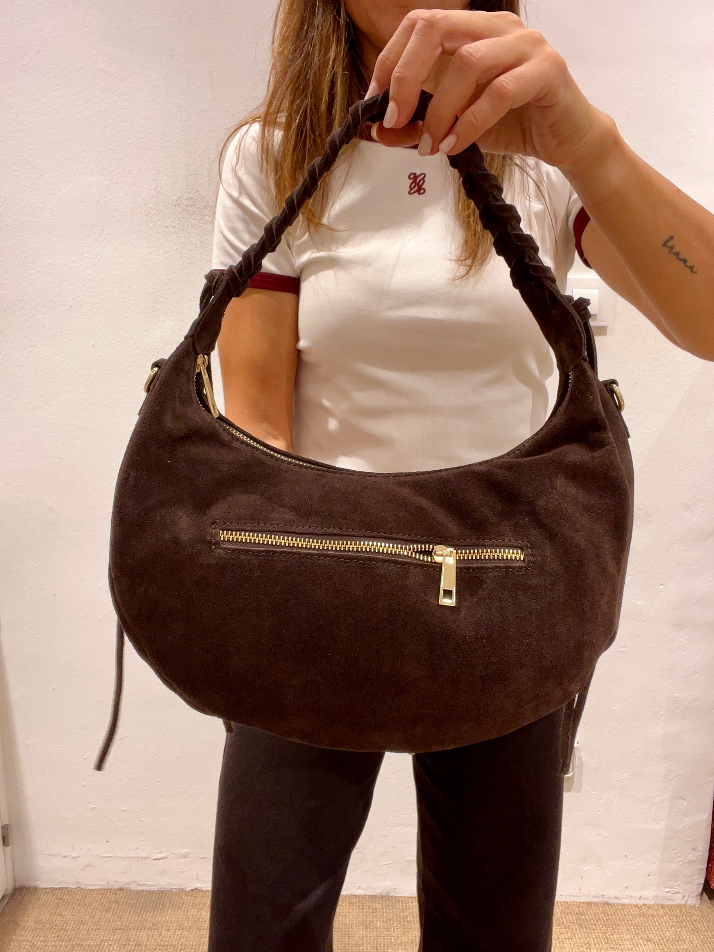 Bolso grande serraje marrón chocolate DAYTONA