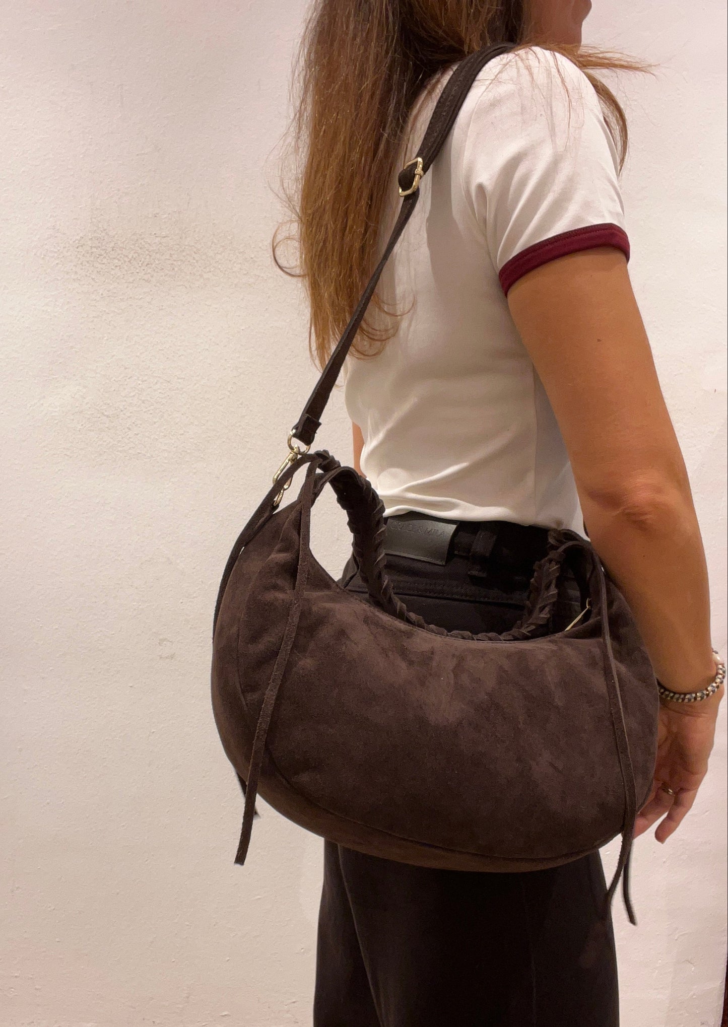 Bolso grande serraje marrón chocolate DAYTONA