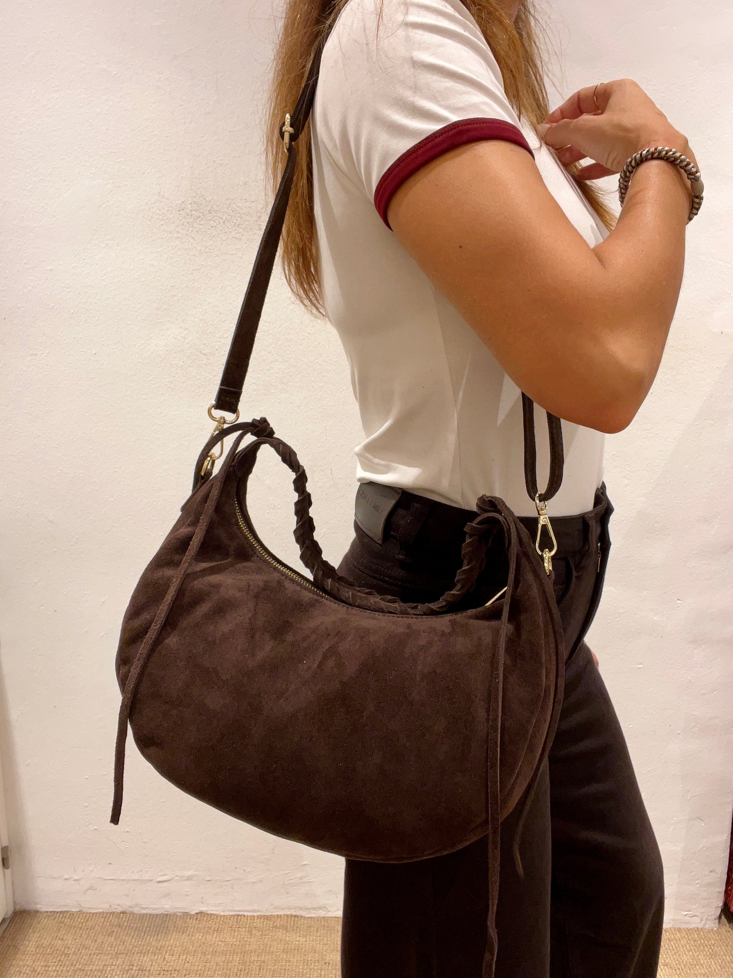 Bolso grande serraje marrón chocolate DAYTONA