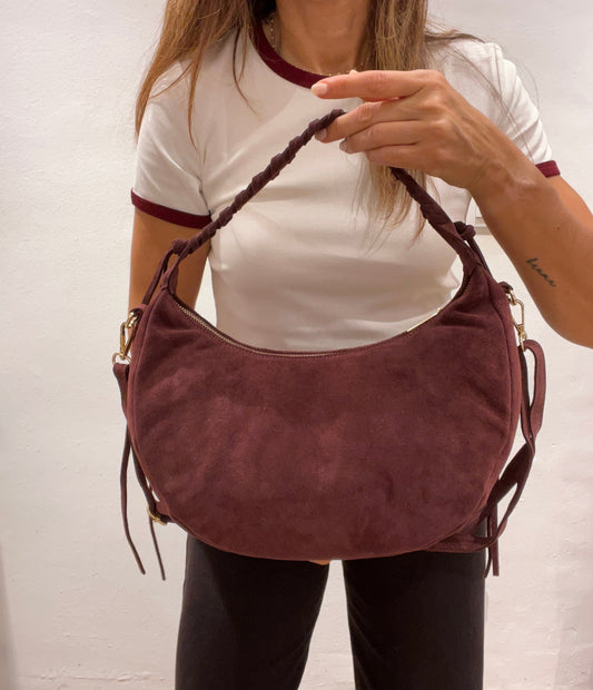 Bolso grande serraje granate DAYTONA