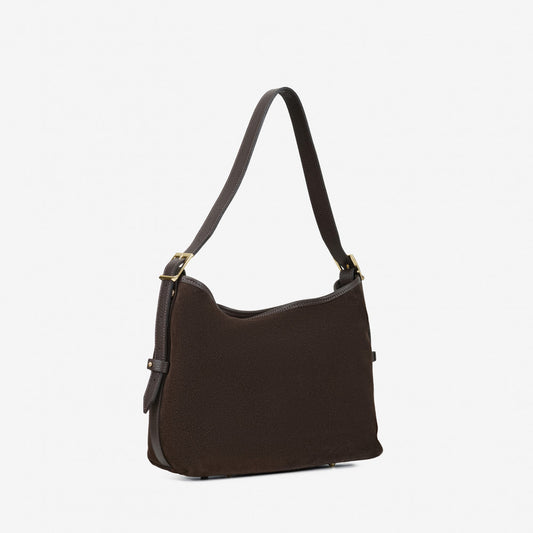 Bolso serraje marrón UNIQUE