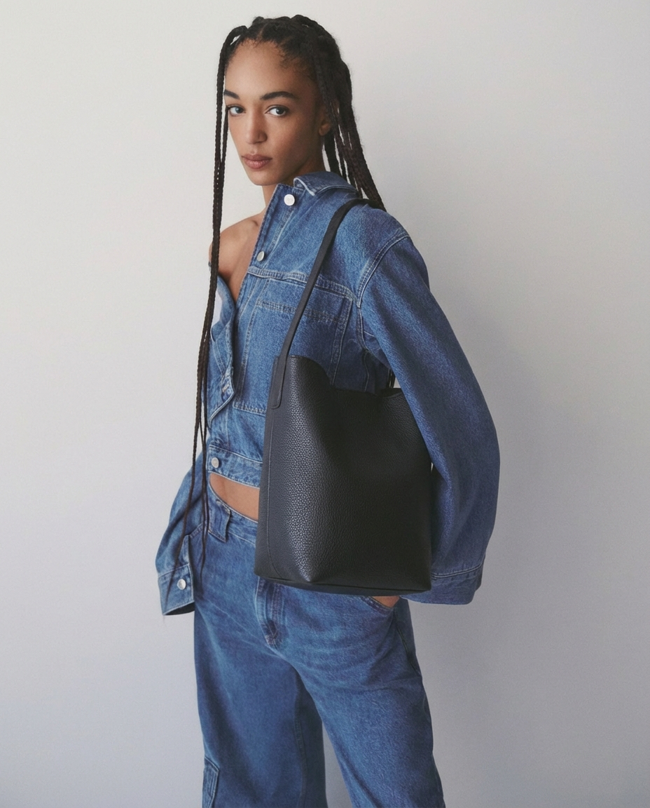 Bolso bucket piel HIBA