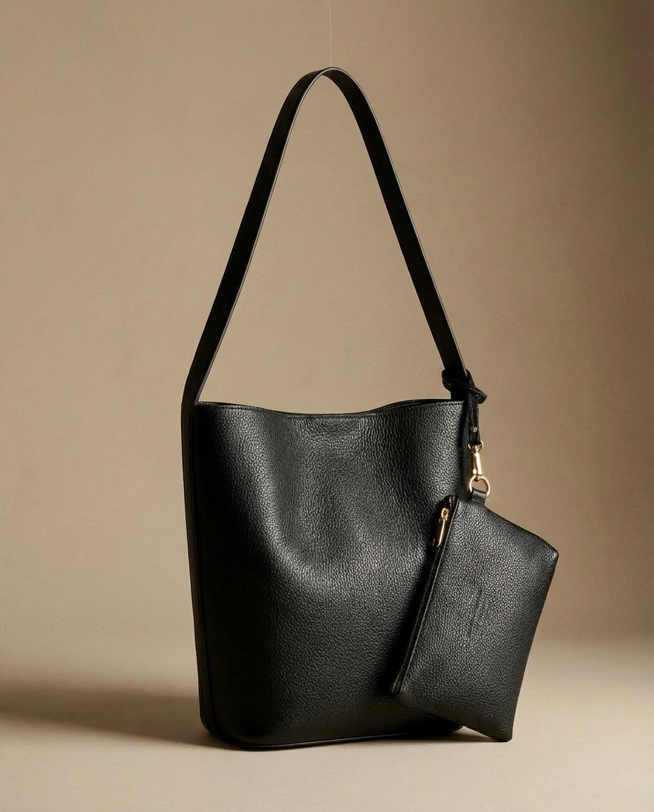 Bolso bucket piel HIBA