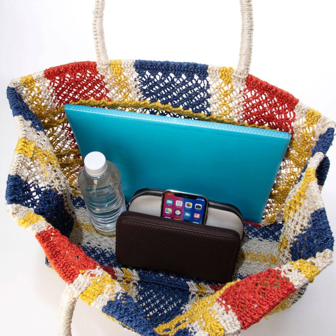 Bolso de yute TARTAN