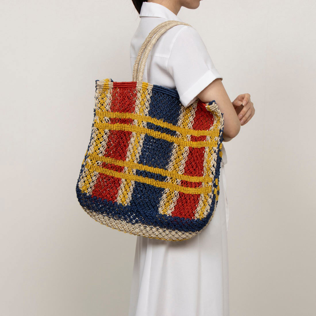 Bolso de yute TARTAN