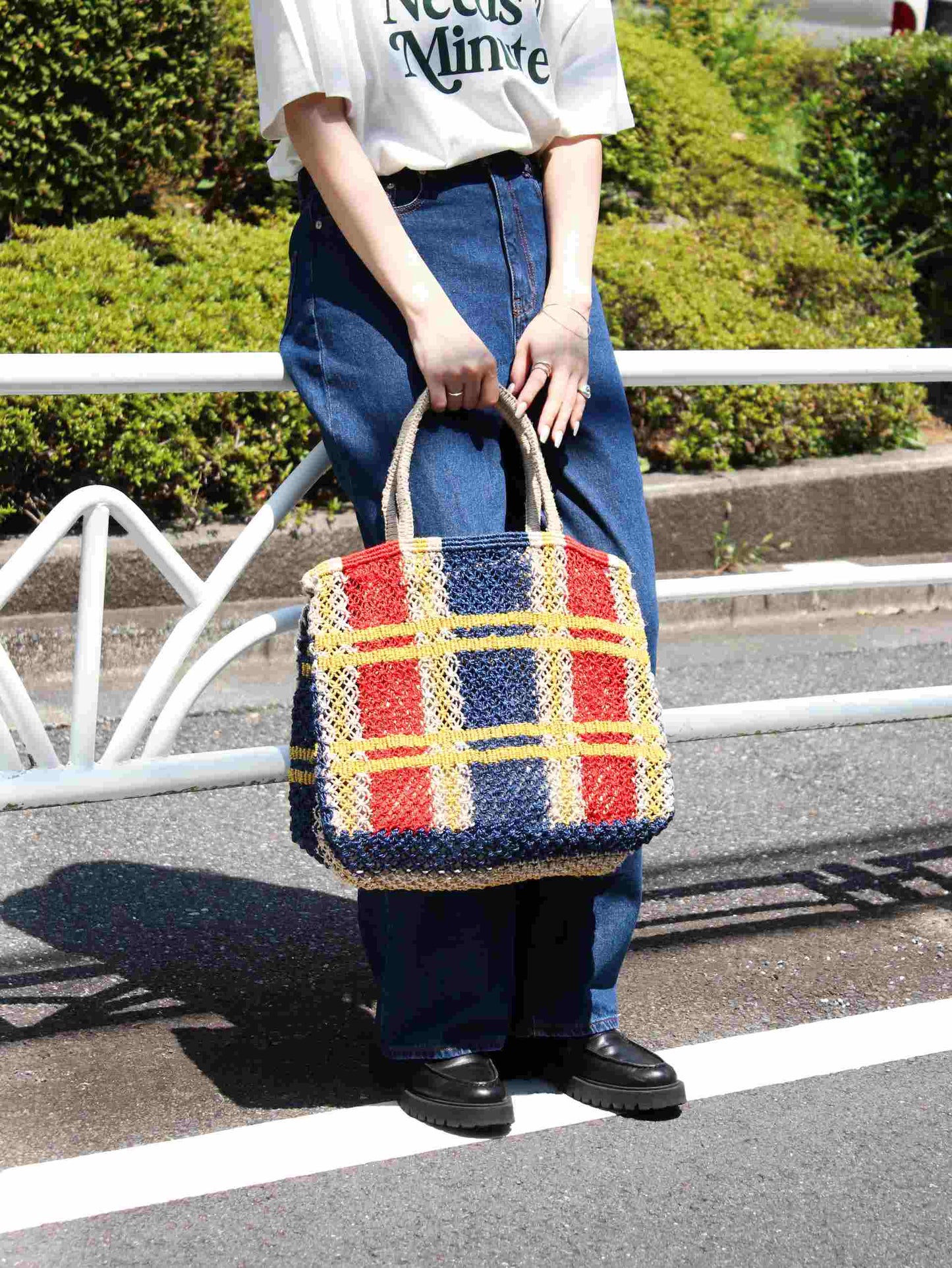 Bolso de yute TARTAN