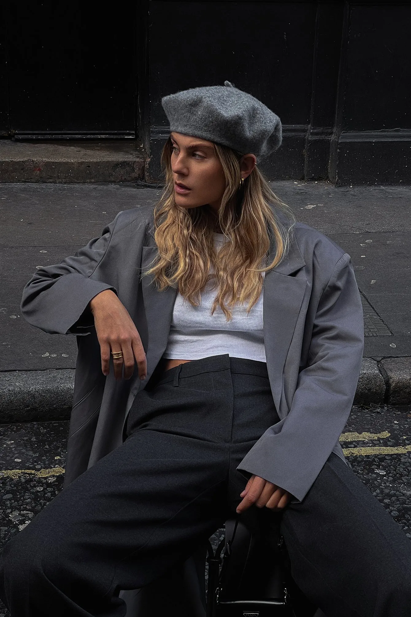 Boina de lana GRIS