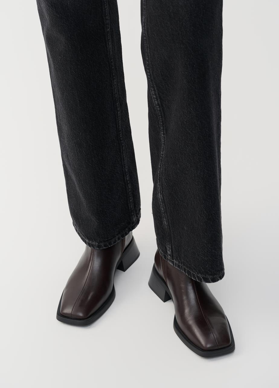 Bota marron chocolate de piel BRECK