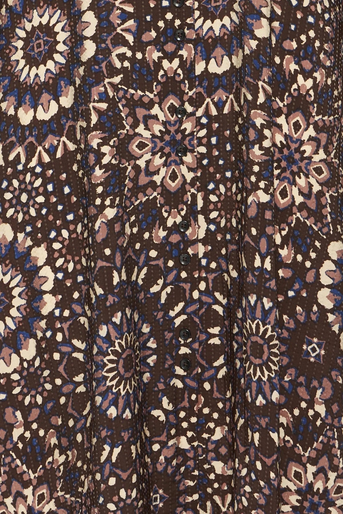 Vestido estampado marron KALED