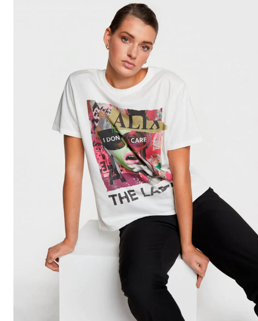 Camiseta blanca I DON'T CARE
