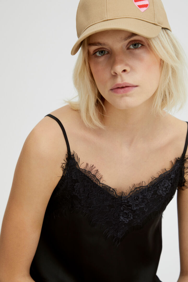 Top lencero negro MILENA
