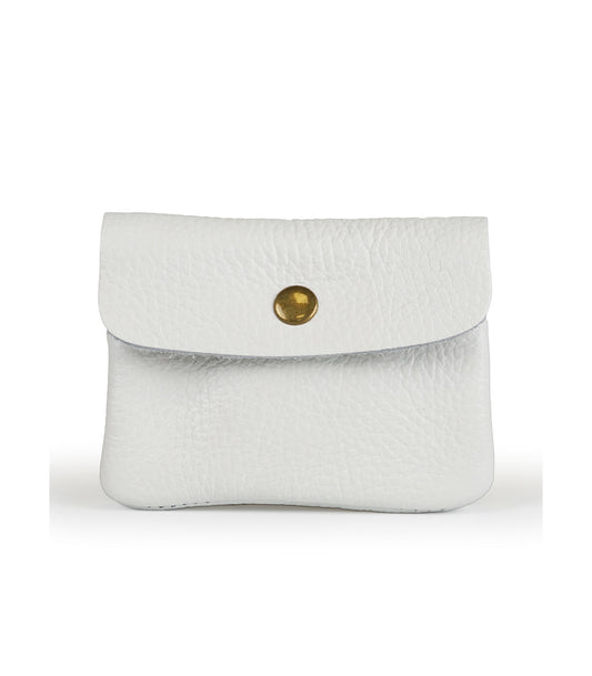 Monedero piel blanco